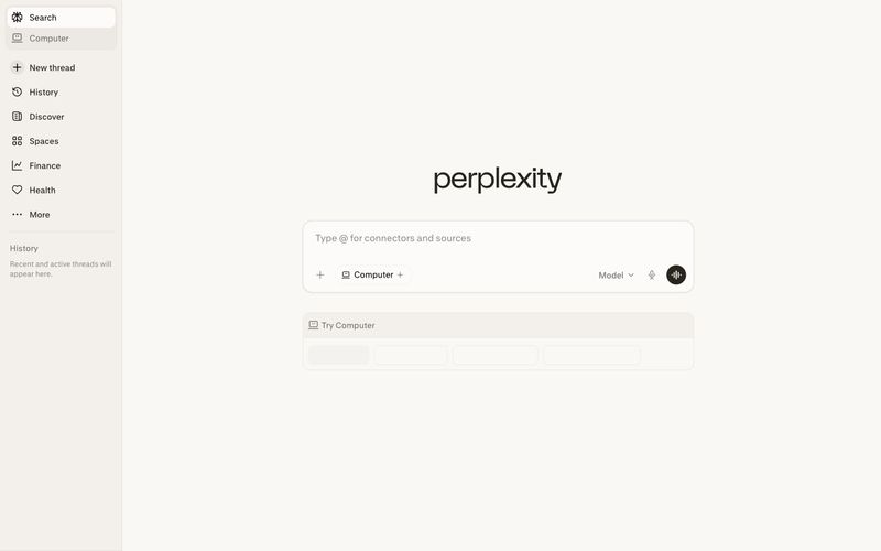 Perplexity AI preview
