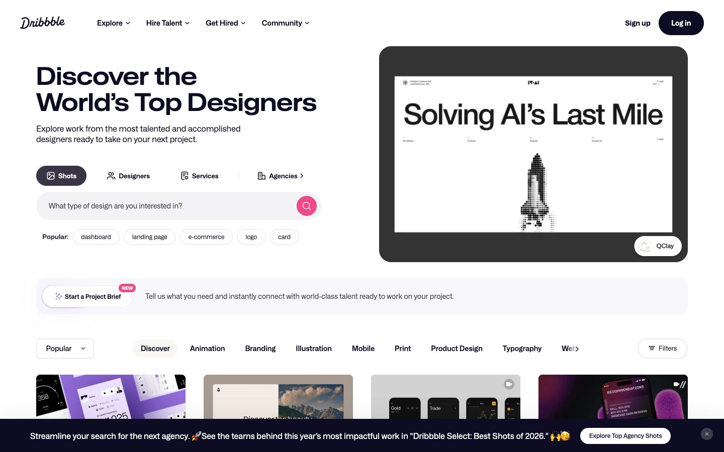 Dribbble captured reference