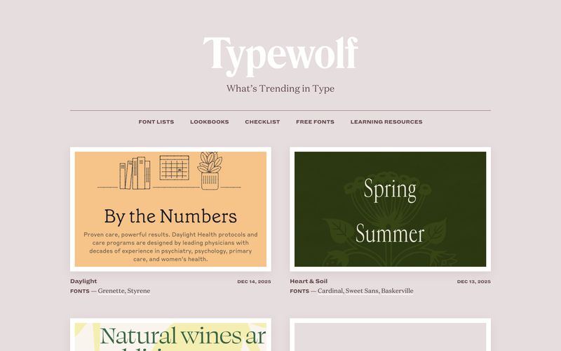 Typewolf preview