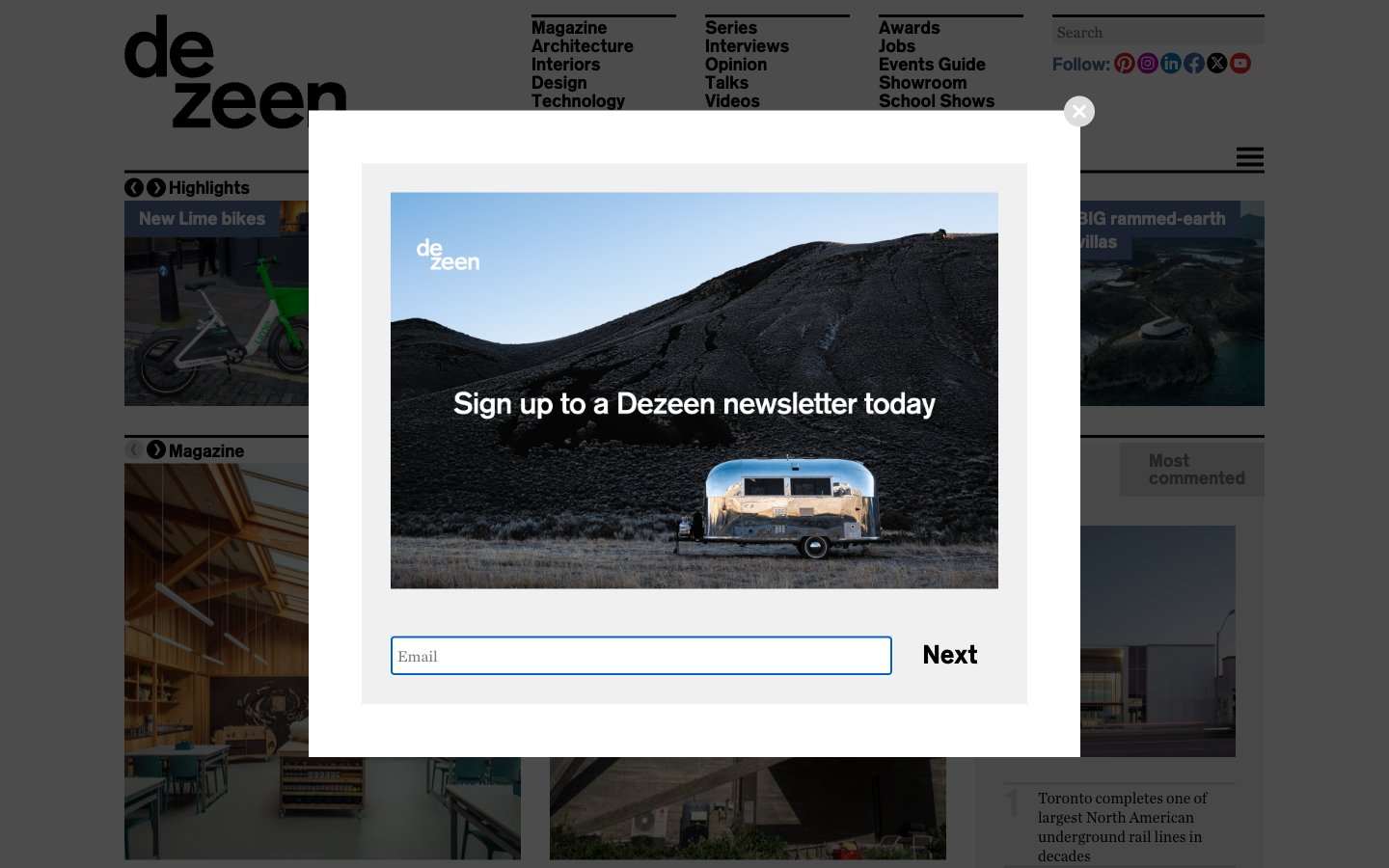 Dezeen captured reference