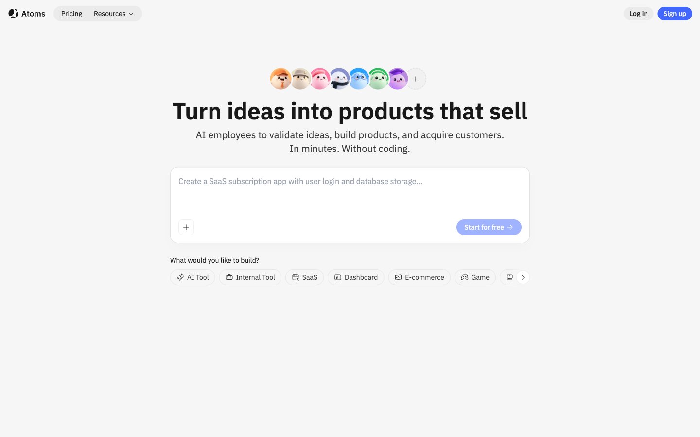 Atoms captured reference