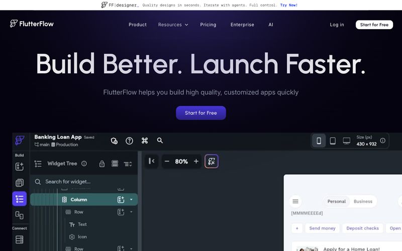 FlutterFlow preview