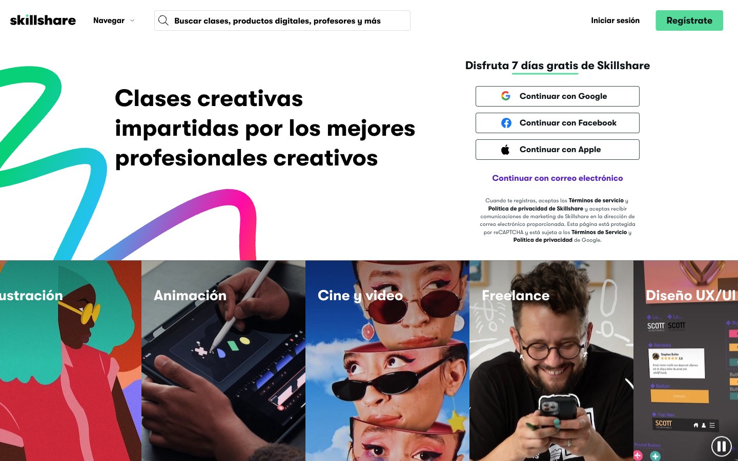 Skillshare captured reference