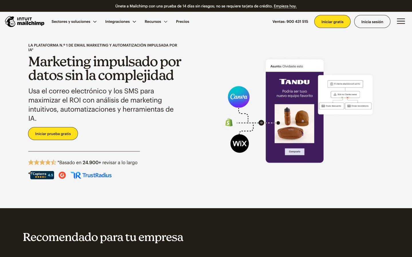 Mailchimp captured reference
