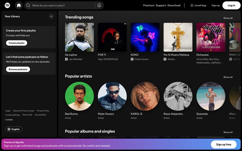 Spotify preview