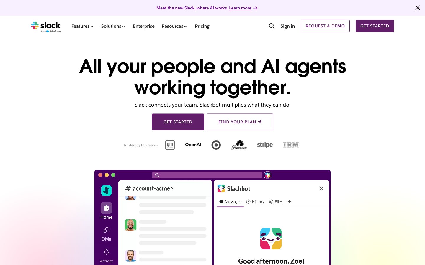 Slack captured reference