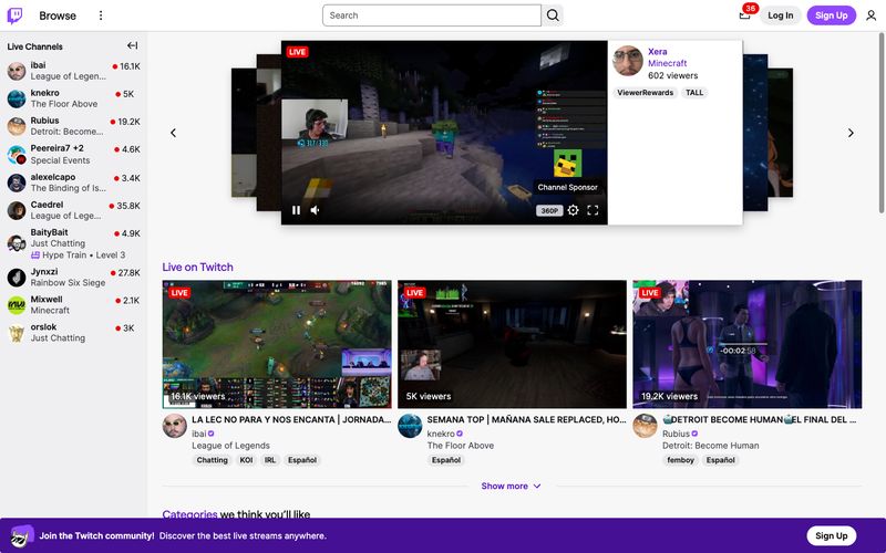 Twitch preview