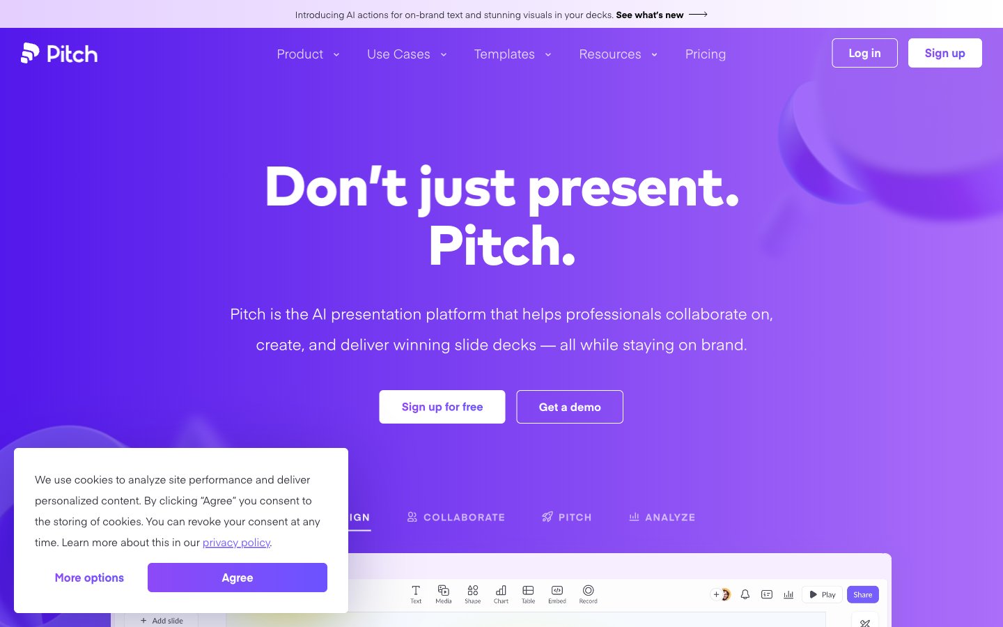 Pitch captured reference