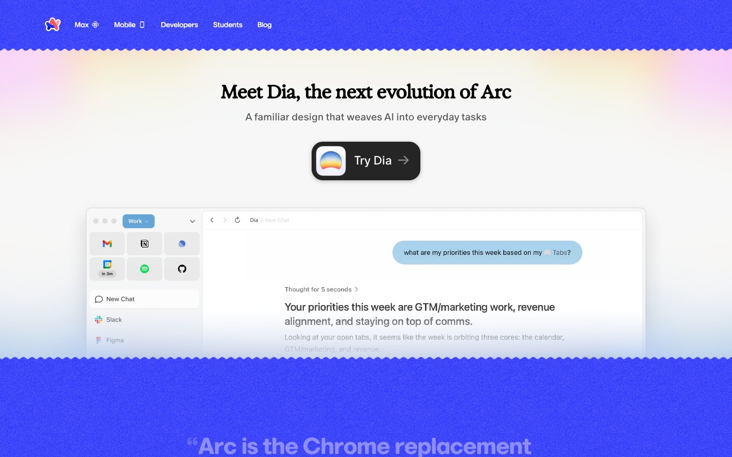 Arc captured reference