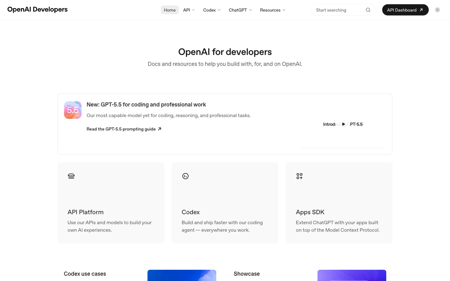 OpenAI Developers captured reference