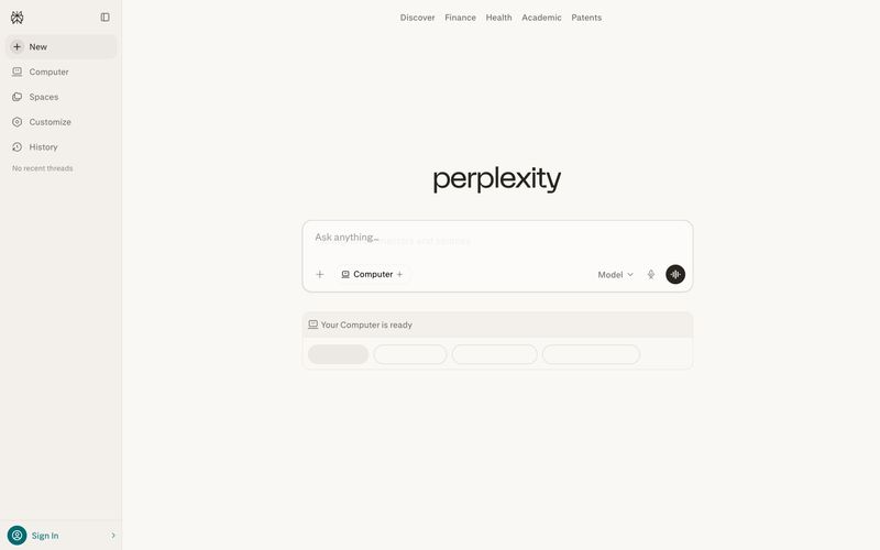 Perplexity AI preview