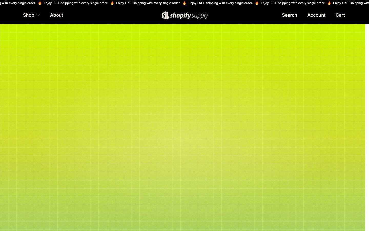 Shopify Supply captured reference