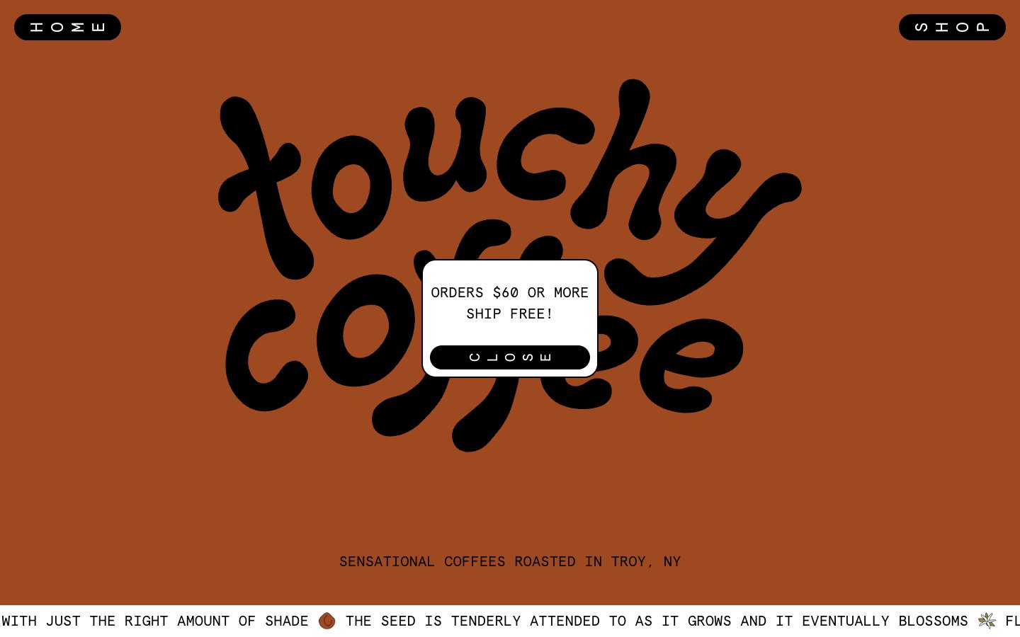 Touchy Coffee captured reference