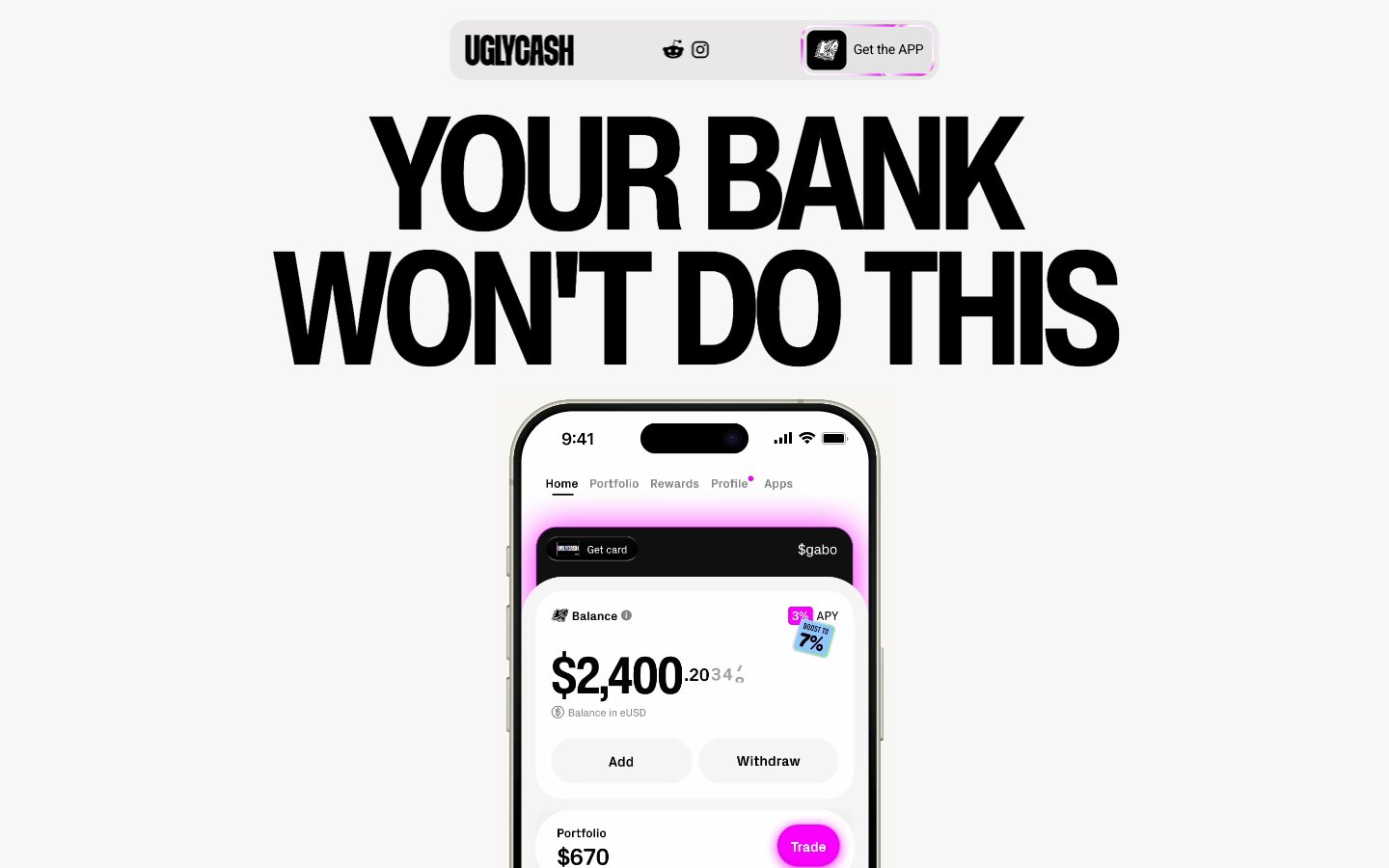 UGLYCASH captured reference