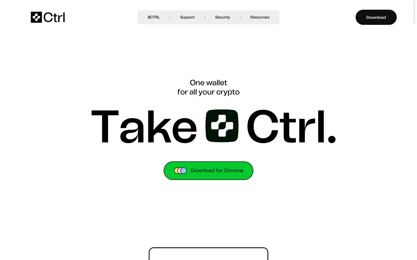 Secure and powerful crypto wallet | Ctrl Wallet captured reference