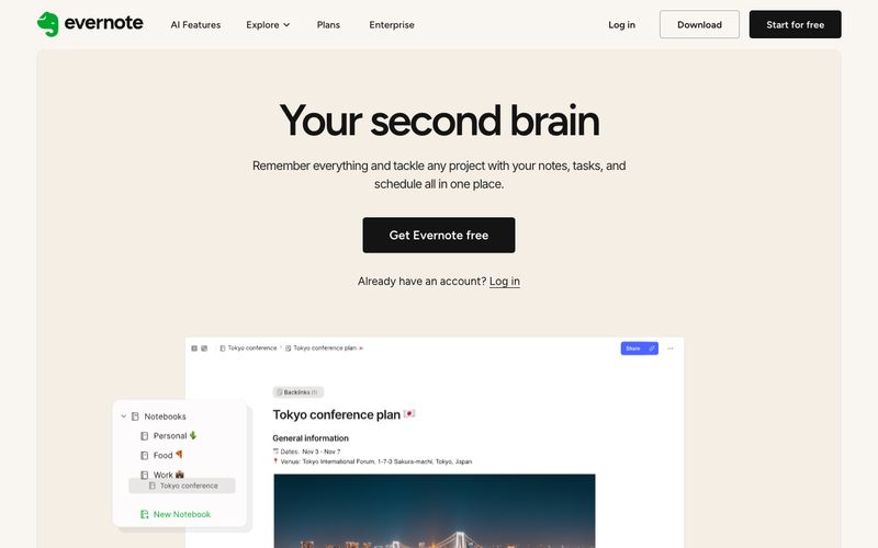 Evernote preview