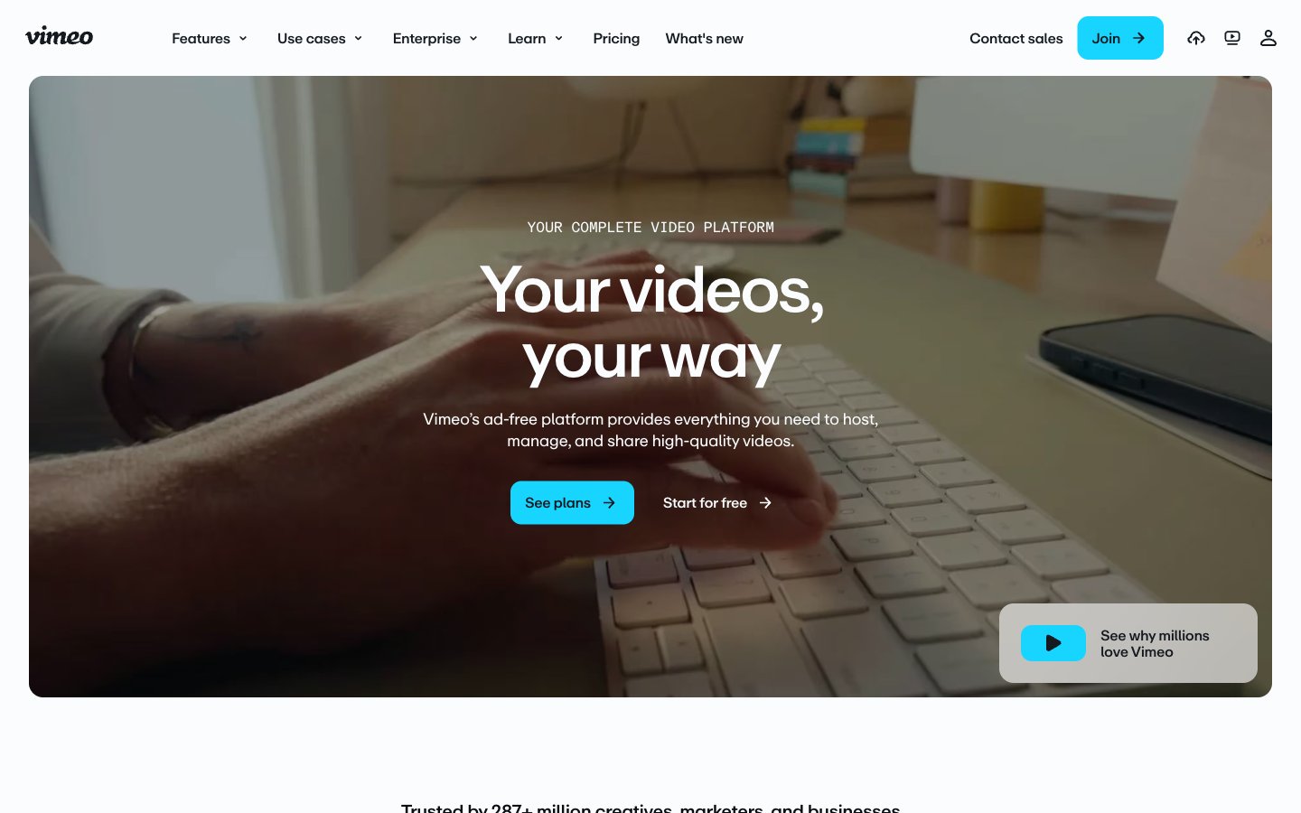 Vimeo captured reference