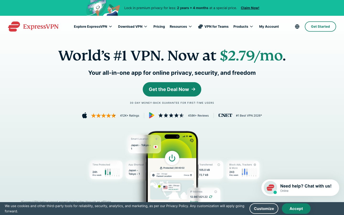 ExpressVPN captured reference