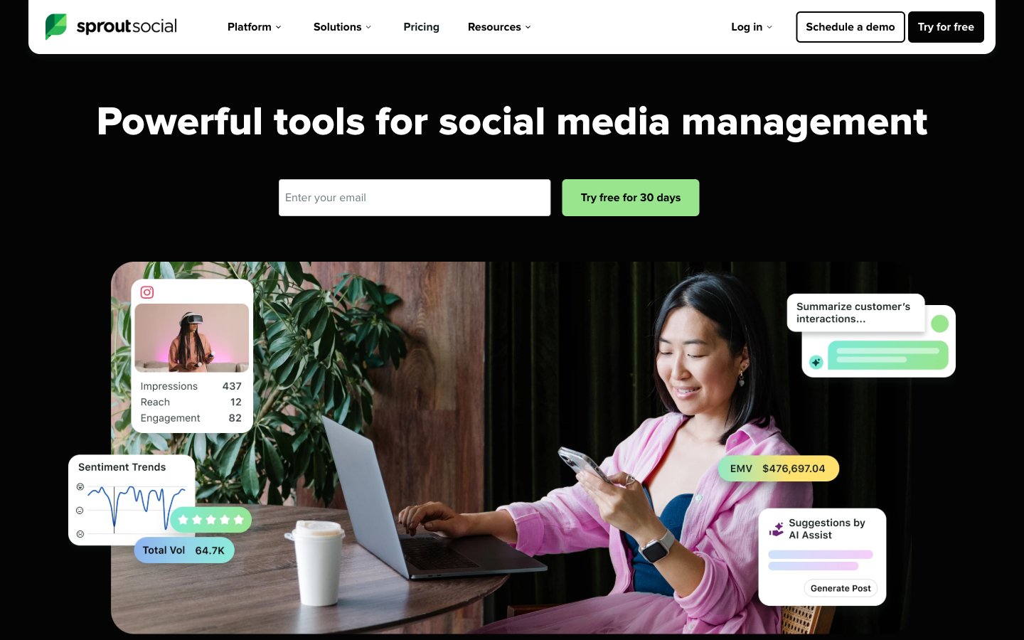 Sprout Social captured reference