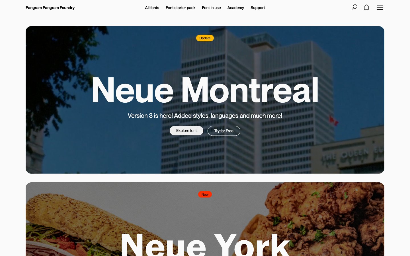 Pangram Pangram Foundry captured reference