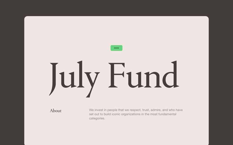 July Fund preview