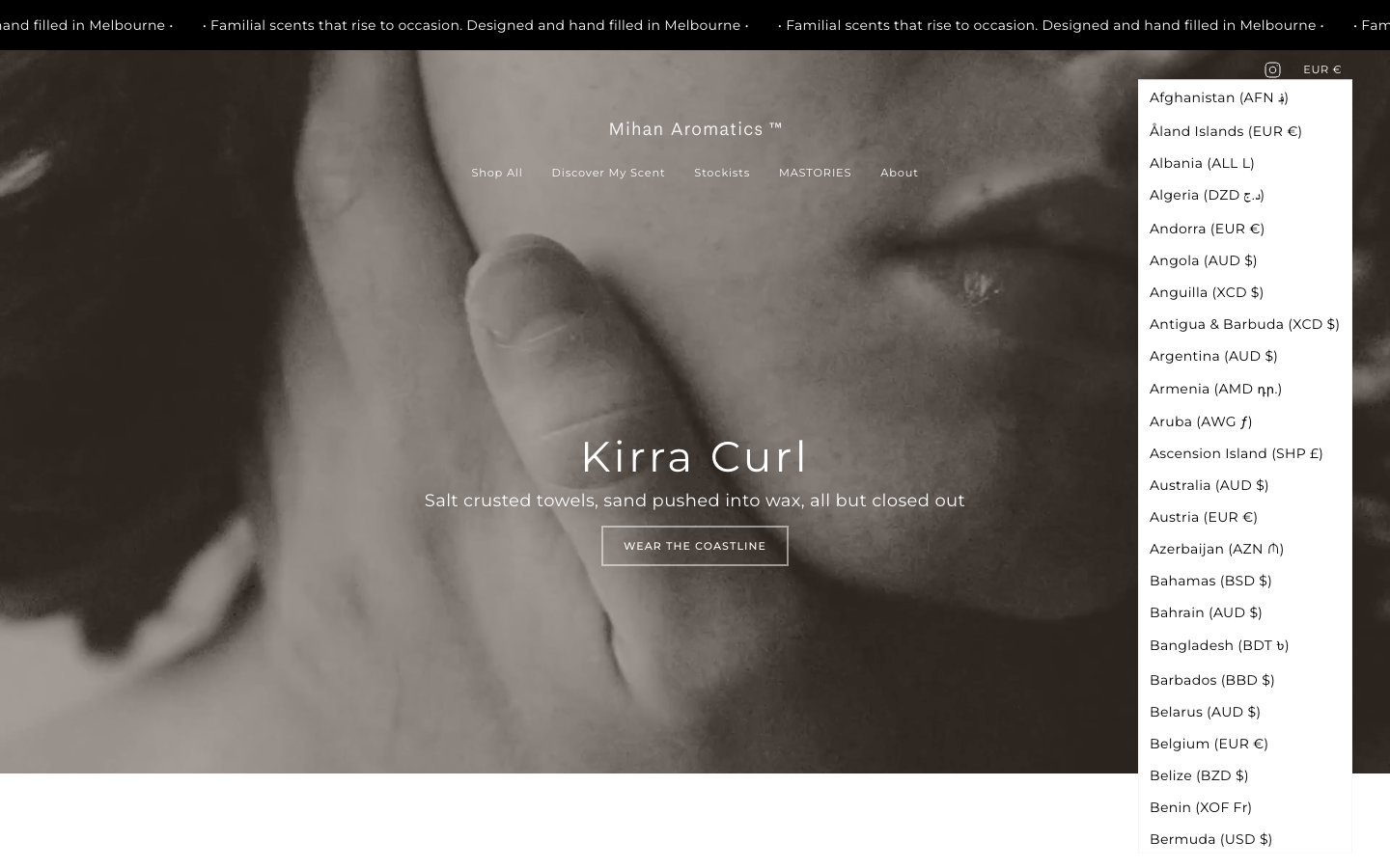 Mihan Aromatics ™ captured reference