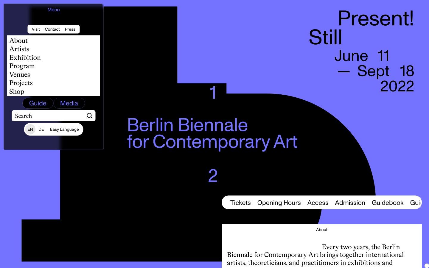 12th Berlin Biennale for Contemporary Art captured reference