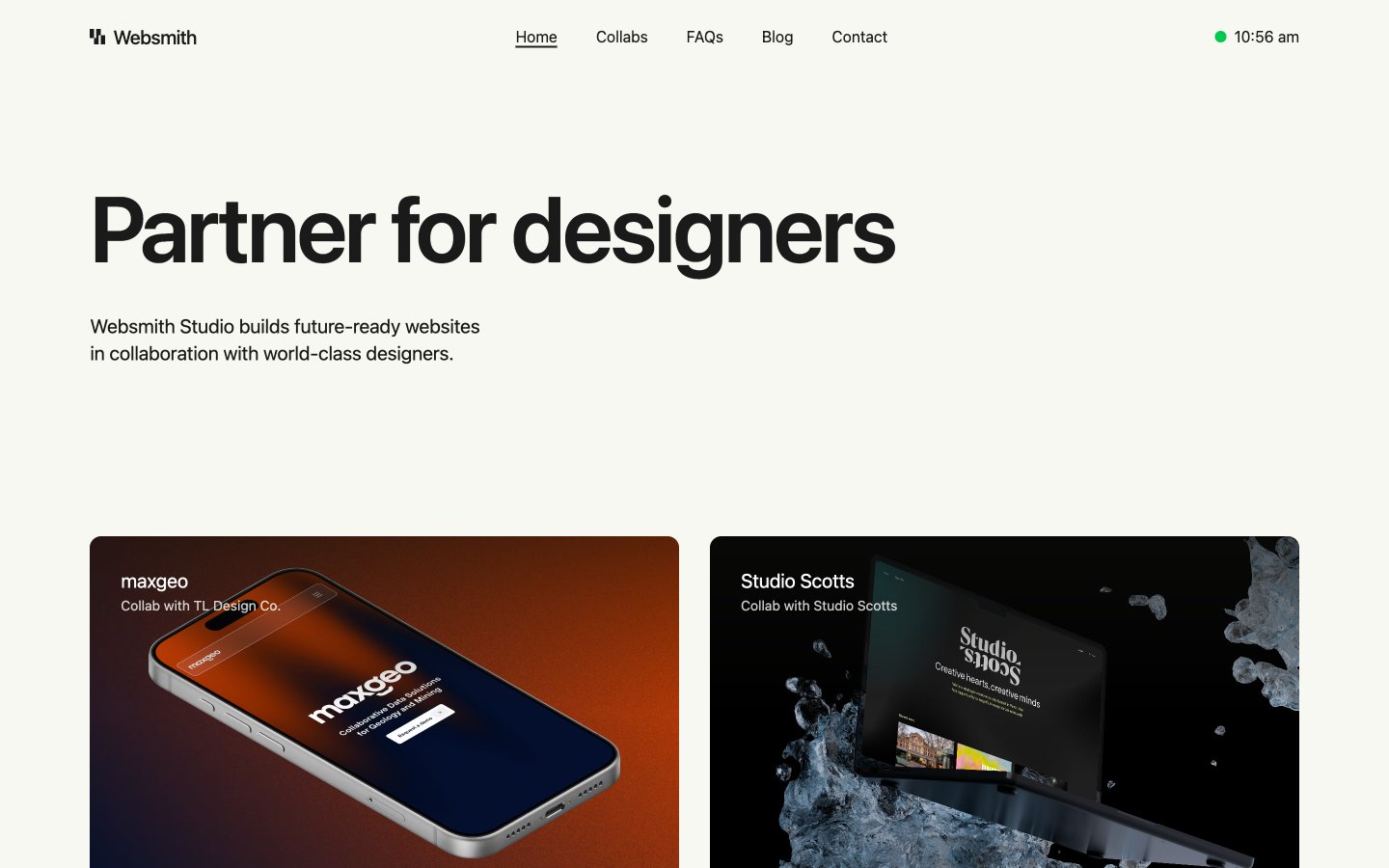 Websmith Studio captured reference