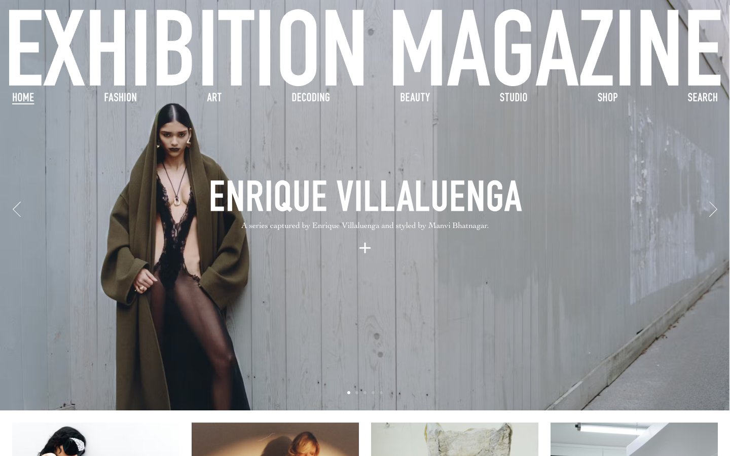 Exhibition Magazine captured reference
