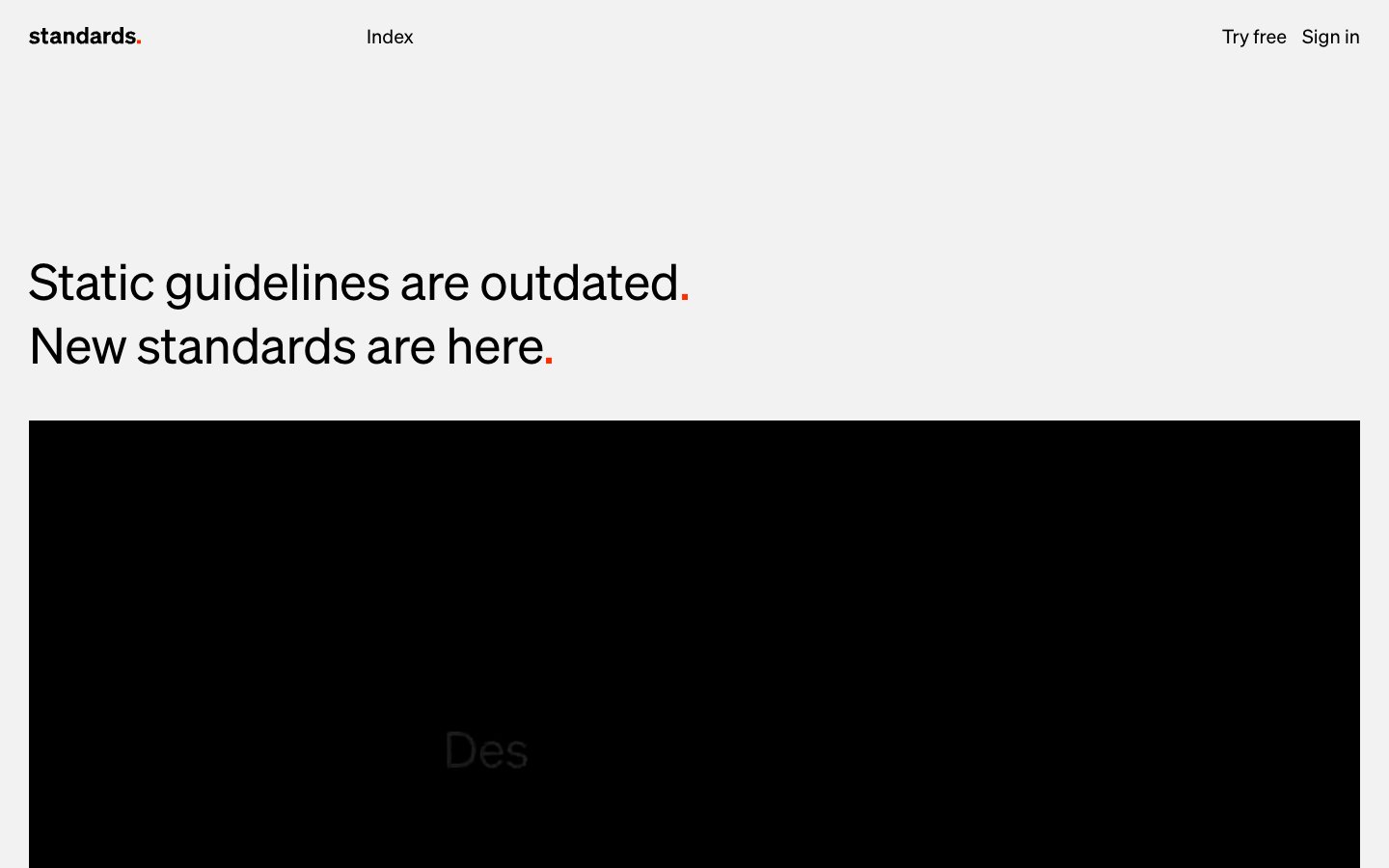 Standards captured reference