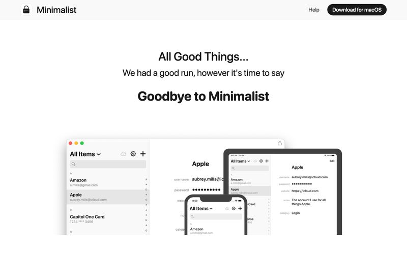 Minimalistpassword preview
