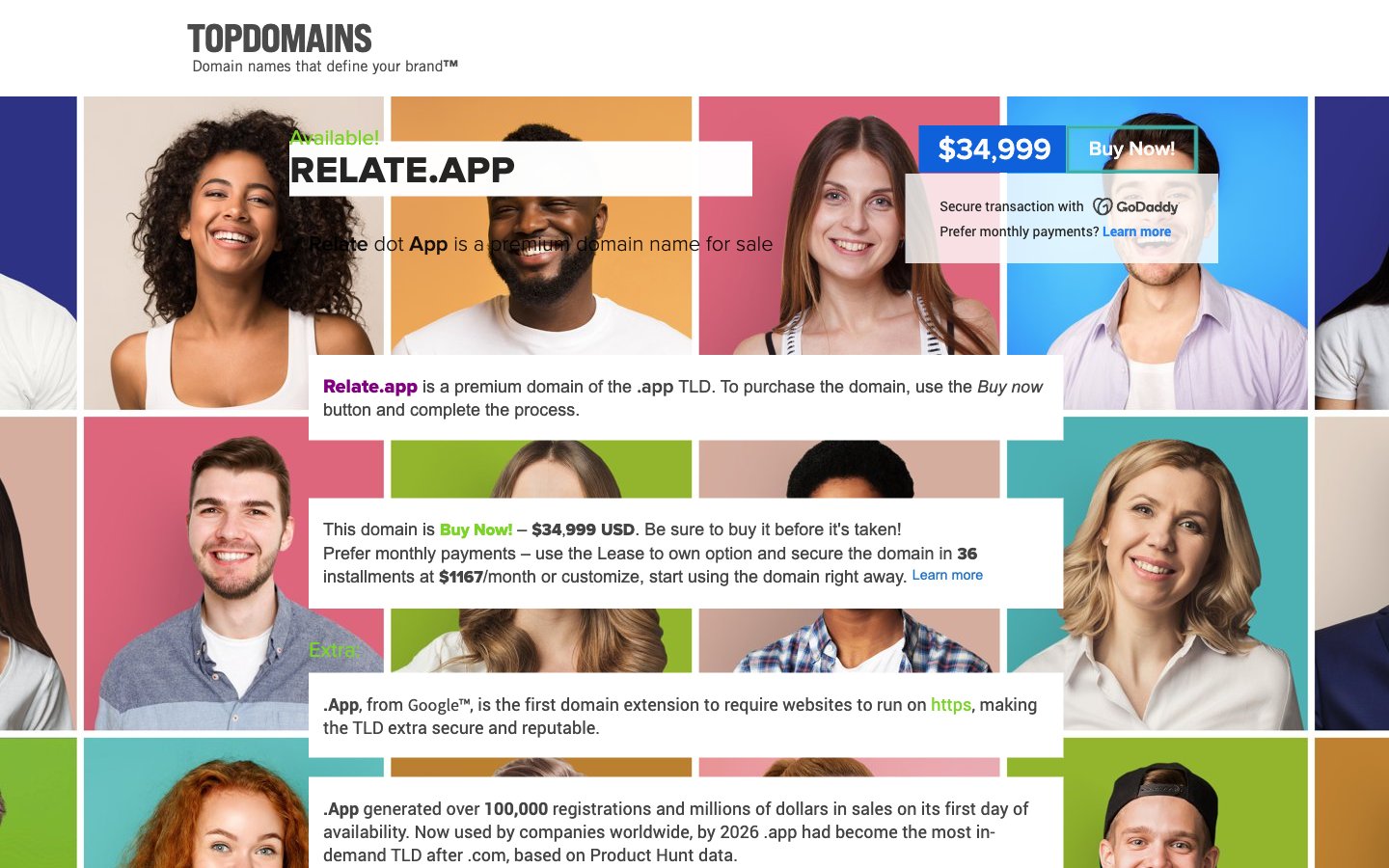 Relate dot App captured reference