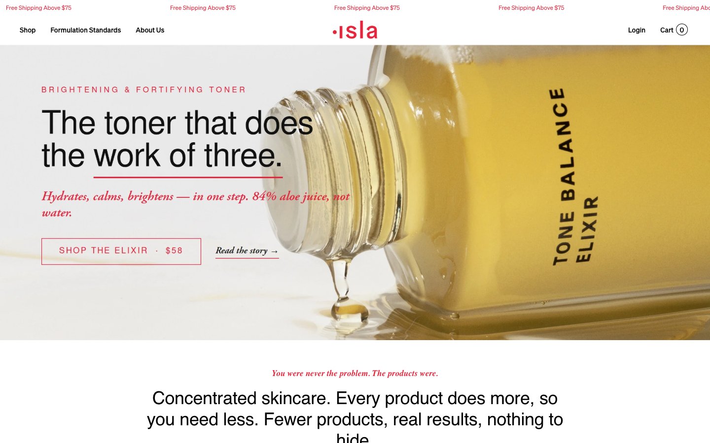 Isla Beauty captured reference